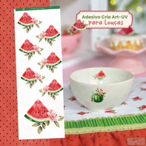 Adesivo Crie Arte-UV - MELANCIA G (Transfer de Louça)