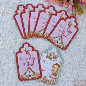 Tag de Presente - MORANGO "Que sua vida seja Doce" (8UN)