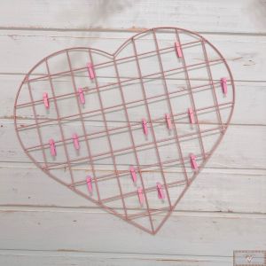 Grade Aramada para Fotos - CORAÇÃO (50X45CM) 1UN