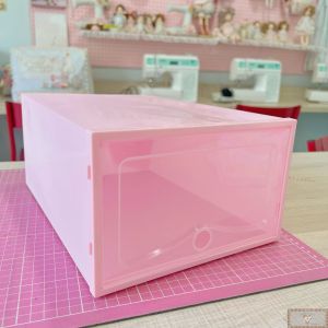 Caixa Organizadora Plástica - ROSA (1UN) 32 x 23 x 14